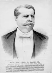Gen. Winfield S. Hancock: Democratische kandidaat voor het presidentschap van de Verenigde Staten, uitgegeven door Currier & Ives, ca. 1880