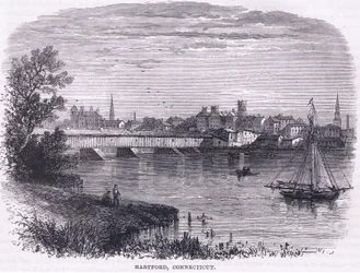 Hartford, Connecticut (1664), illustratie uit Cassell