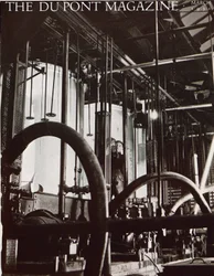 Industriële fabriek, voorpagina van het DuPont Magazine, maart 1931