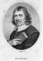 John Bunyan (1628-88) frontispice voor Pilgrims Progress, 1805