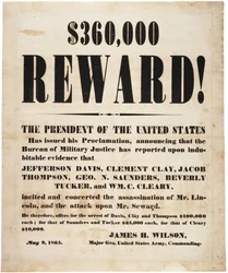 Lincoln moord beloning, 9 mei 1865