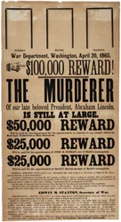 Lincoln moord beloningsposter, 20 april 1865