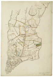 Manhattan Island circa 1765-1770 vanaf de Battery tot boven Turtle Bay, 1845