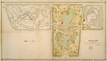 Kaart van Garfield Park, Chicago, Illinois