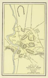 Kaart van de Stad van het Oude Rome tijdens zijn Grootheid, 30 v.Chr.-400 n.Chr.