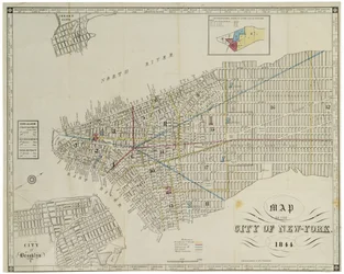 Kaart van de stad New York