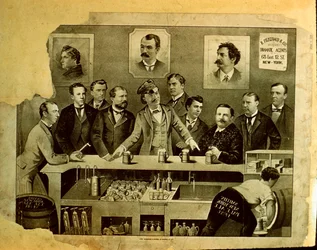 Mannen aan een bar