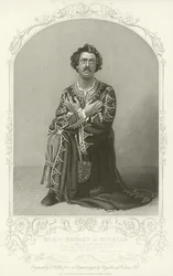 Meneer G V Brooke als Othello, Othello, Act III, scène 3