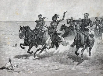 North West Mounted Police ‘Arrestatie van een Blackfeet-moordenaar’
