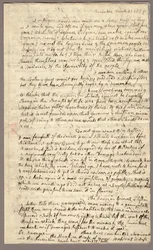 Pagina 1, Brief van Abigail Adams aan John Adams, 31 maart - 5 april 1776 (inkt op papier)