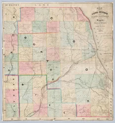 Rees Kaart van Cook en DuPage Counties