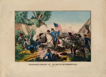 Sheridans cavalerie bij de Slag van Fishers Hill (Shenandoah Valley)
