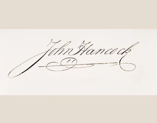 Handtekening van John Hancock