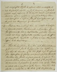 De Bill of Rights, kopie ondertekend in Federal Hall, 1789