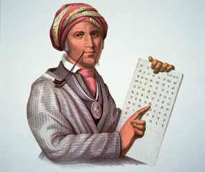 De Cherokee geleerde, Sequoyah (1776-1843)