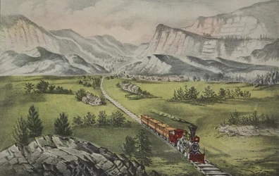 Het Grote Westen, uitgegeven 1870, Currier & Ives