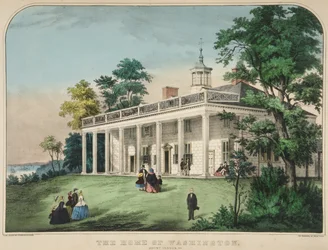 Het huis van Washington, Mount Vernon, Va.