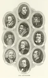 De Hervormers, Luther, Melanchthon, Zwingli, Calvijn, Knox, Bunyan, Wesley, Whitefield, Fletcher, Miller