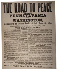 De weg naar vrede door Pennsylvania via Washington, zoals ontworpen door Zuidelijke rebellen en hun Democratische bondgenoten, King & Baird, 7 september 1863