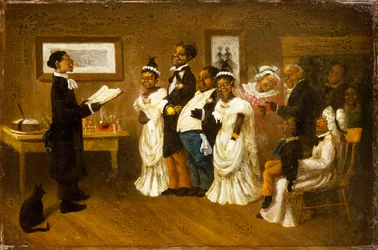 De bruiloft, ca. 1850