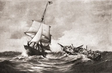 De verovering van HMS Frolic door de USS Wasp