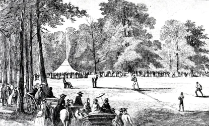 De eerste conventie van honkbalclubs, New York, 1857