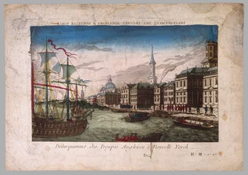 De landing van Britse troepen in New York, 1776