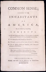 Titelpagina van Common Sense door Thomas Paine (1737-1809) 1776