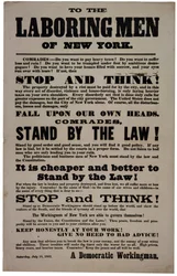 Aan de arbeiders van New York, 18 juli 1863