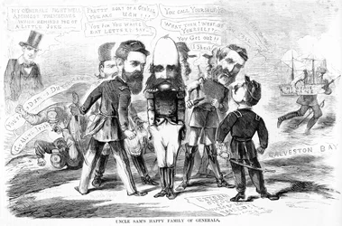 Oom Sams gelukkige familie van generaals, c.1863