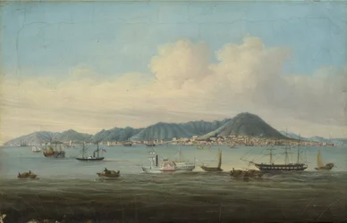 Uitzicht op Hong Kong, 1850