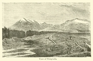 Uitzicht op Thingvalla