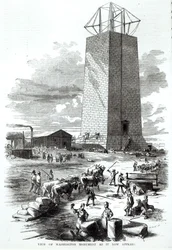 Uitzicht op het Washington Monument zoals het er nu uitziet, uit 