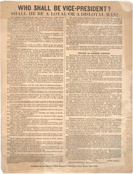 Wie wordt vice-president? George Pendleton vs. Andrew Johnson (verkiezing van 1864), 1864