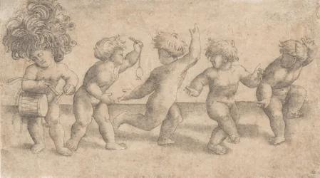 Vijf dansende putti
