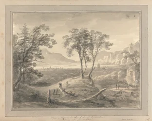 Uitzichten in Engeland, Schotland en Wales: Van een schilderij in het huis van de hertog van Devonshire in Londesbro