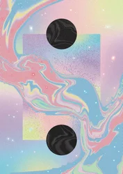 Pastelkleurige kosmische werveling
