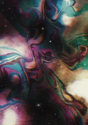 Levendige kosmische werveling