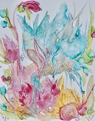 Kleurrijke botanische fantasie