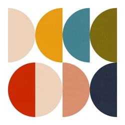 Geometrisch kleurenspel uit het midden van de vorige eeuw