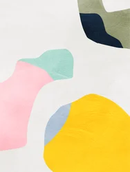 Pastelkleurige, minimalistische vormen