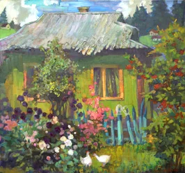 Rustieke zomertuin