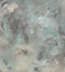 Gedempt blauwgrijs abstract