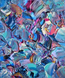 Levendige abstracte krullen