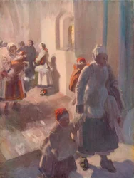 Metten op Kerstdag, ca. 1912
