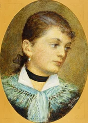 Portret van Augusta Holzer, 1879