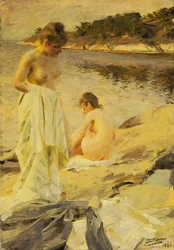 De badenden, 1889
