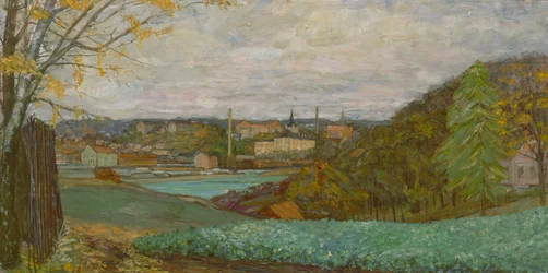 Frognerkilen van Bygdøy (olieverf op doek)