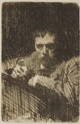 Een schilder-ets (zelfportret)