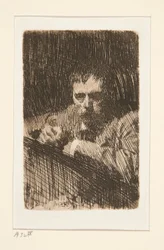 Een schilder-ets (zelfportret)